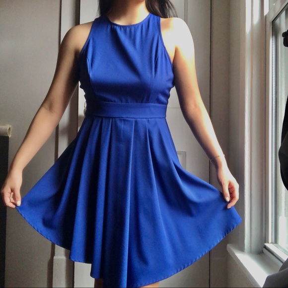 Windsor Royal Blue mid-length Dress - Picture 2 of 7